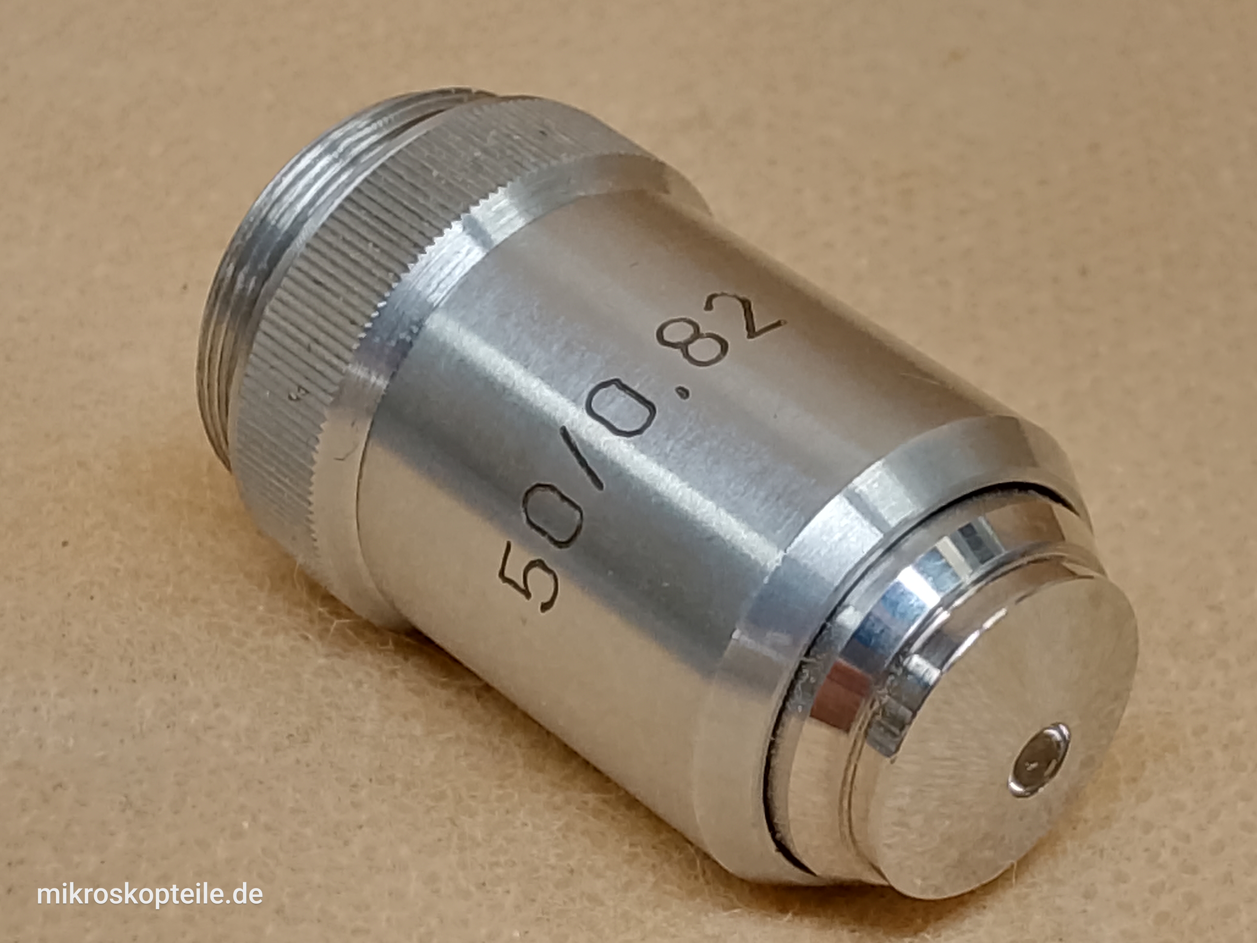 Dr. G. Schuchardt Göttingen 50x Mikroskop Objektiv 50/0.82 mit RMS-Gewinde | Hertel & Reuss kompatibel - different 1 view