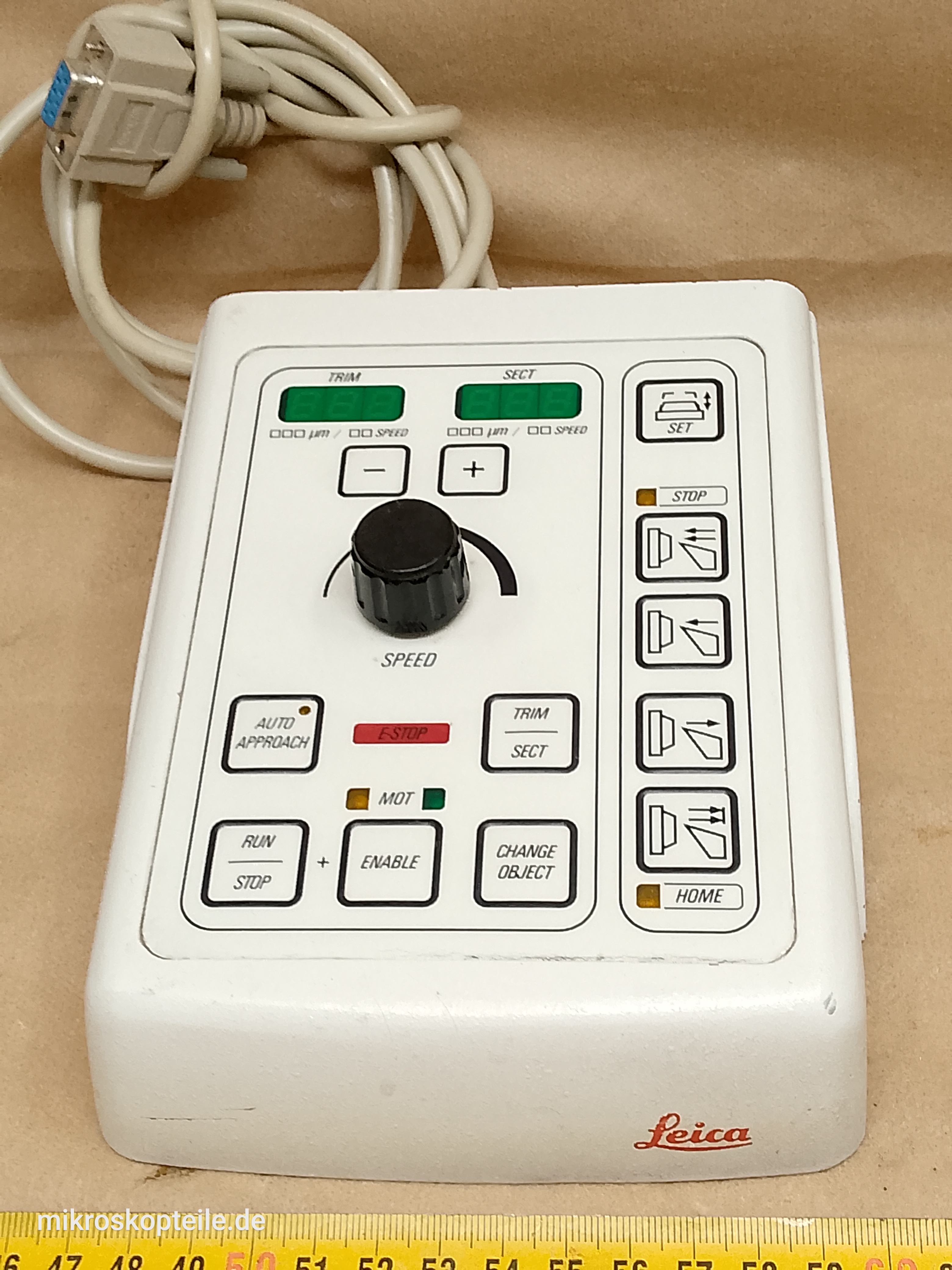 Leica DSC1 rotary disc microtome controller PN 14050534242 | remote console 14050534241 - different 2 view