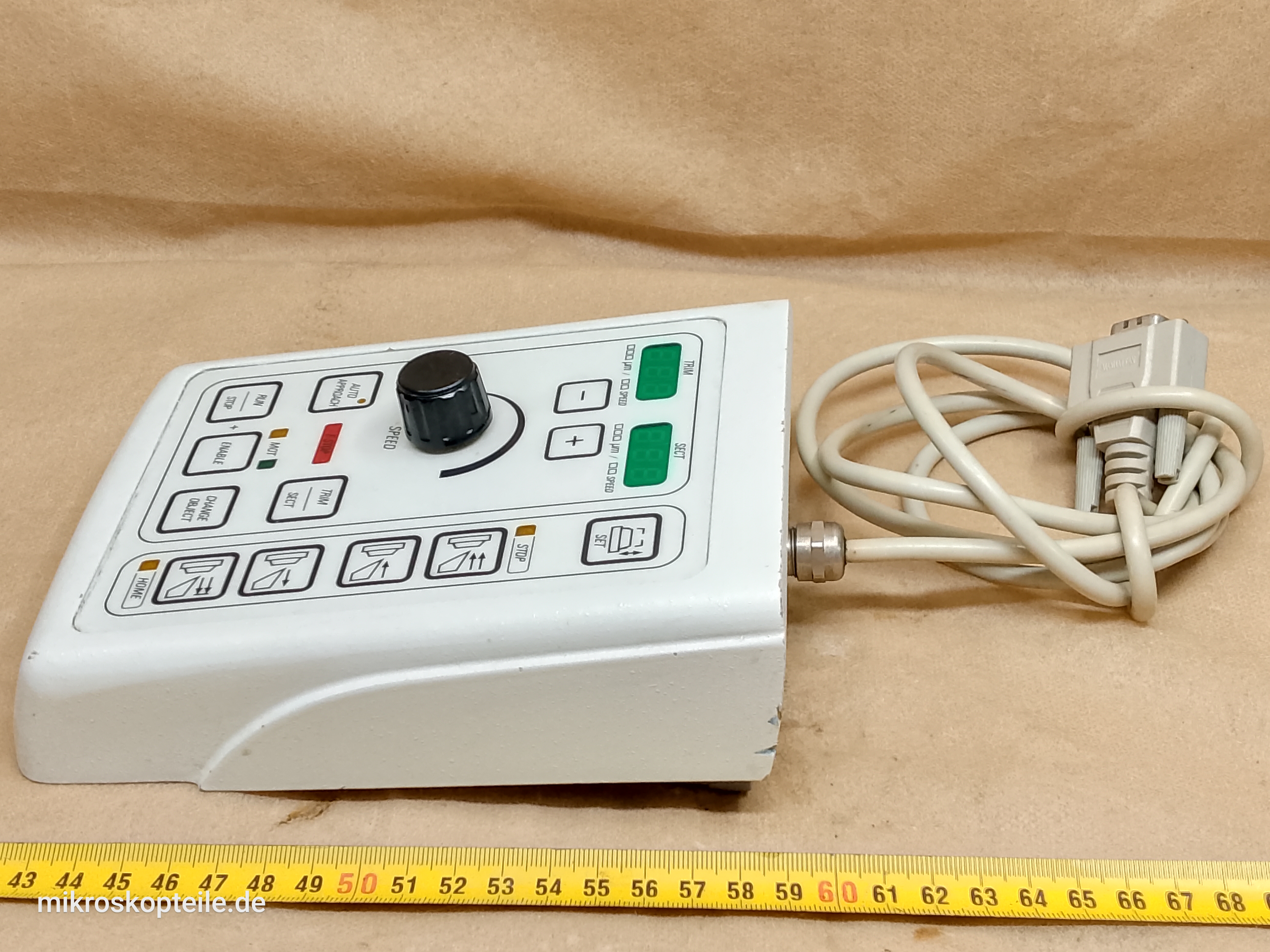 Leica DSC1 rotary disc microtome controller PN 14050534242 | remote console 14050534241 - different 4 view