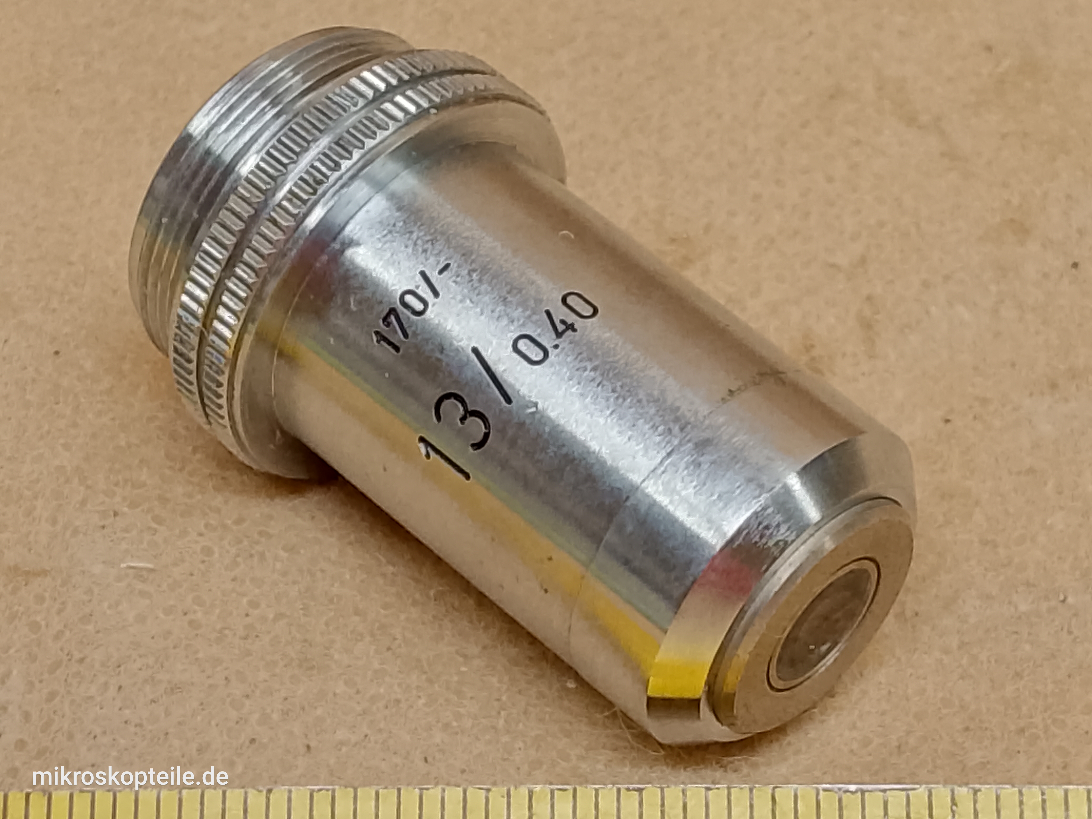 Leitz Wetzlar 13/0.40 170/- RMS 13x microscope objective PN 519237 - view #1
