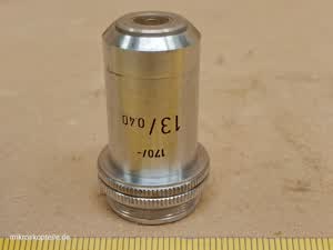 Leitz Wetzlar 13/0.40 170/- RMS 13x microscope objective PN 519237 - different 2 view