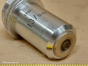 Leitz Wetzlar 13/0.40 170/- RMS 13x microscope objective PN 519237 - view #6