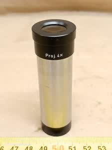 Leitz Wetzlar Proj 4x microscope photo eyepiece 23.2mm | Ortholux / Orthoplan and Prado projection compatible - different 1 view