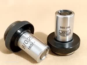 Carl Zeiss Jena 8 0,20 160- microscope objective 8x RMS | also for macro photography | Lomo Biolam compatible - different 1 view