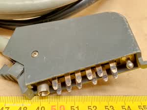 Zeiss Photomicroscope III RS power supply cable with 12 pin plug, 2x6 flat contacts, from microscope base - different 1 view