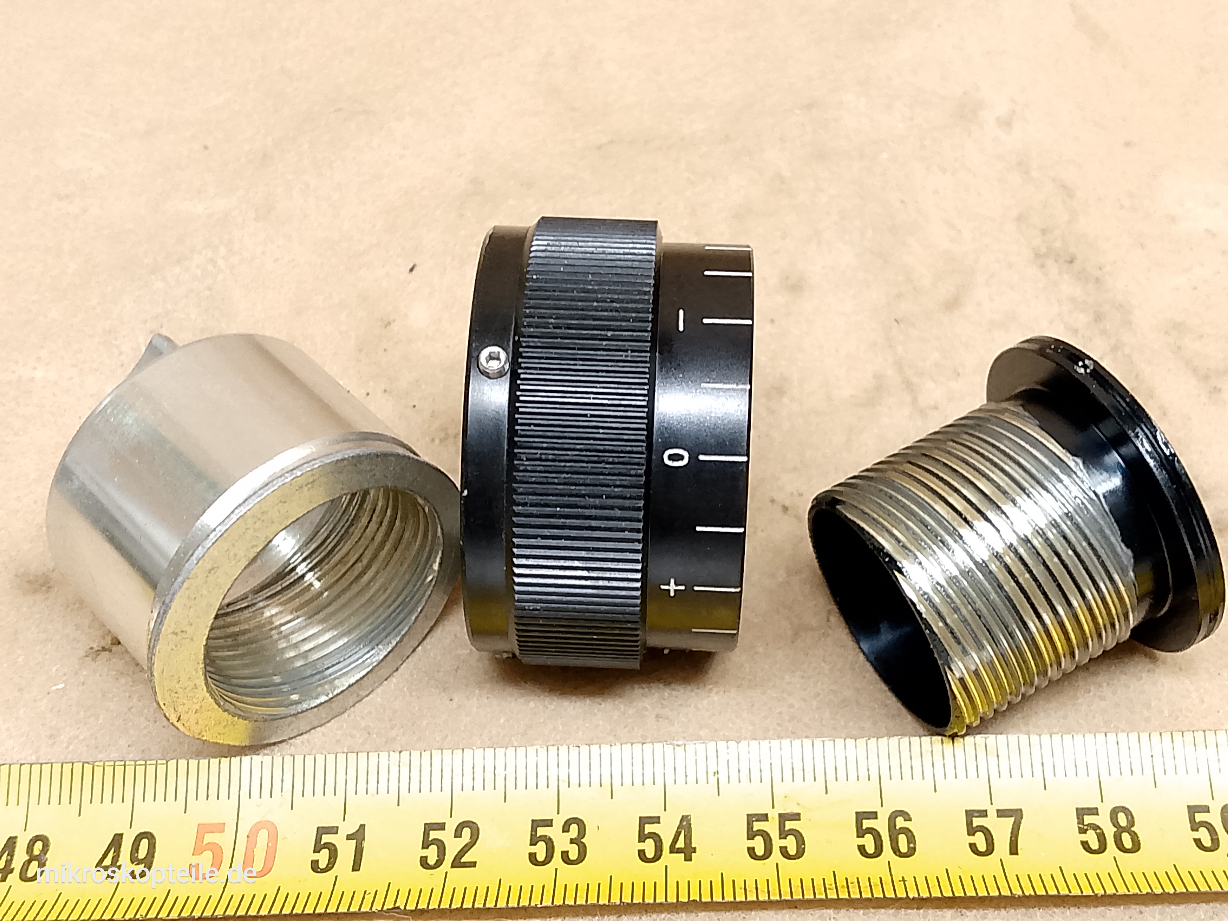 Olympus BH-2 Mikroskop Okularstutzen mit Dioptrienring für den BH2-TR30 Trinokular- und den BH2-BI30 Binokularkopf - different 3 view