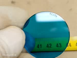 Carl Zeiss Jena B229g Mikroskop Blaufilter 32mm Rotsperrfilter für Fluoreszenz - Ansicht #3