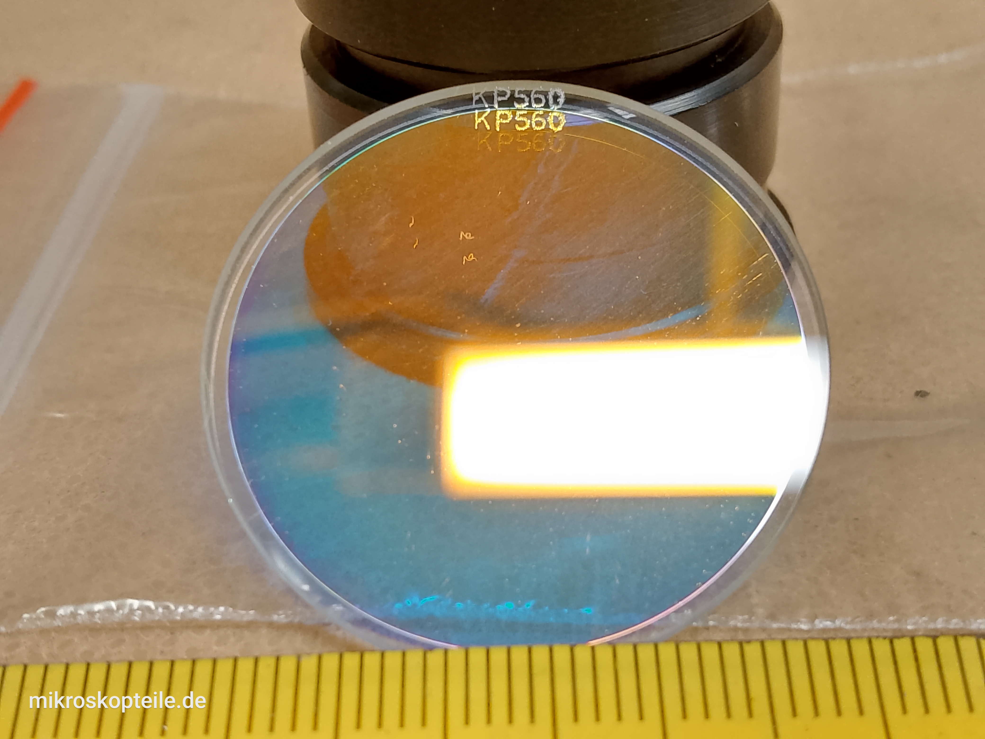 Carl Zeiss Jena KP560 Mikroskop Erregerfilter 32mm für Fluoreszenz - Ansicht #2