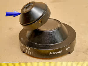 Olympus BH2-SC achromat 0.9 microscope condenser top lens | also for U-SC and U-SC3 - view #9