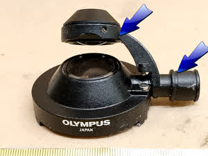 Olympus BH2-SC swing-out arm for microscope condenser top lens Achromat 0.9 | compatible with U-SC and U-SC3 - different 11 view