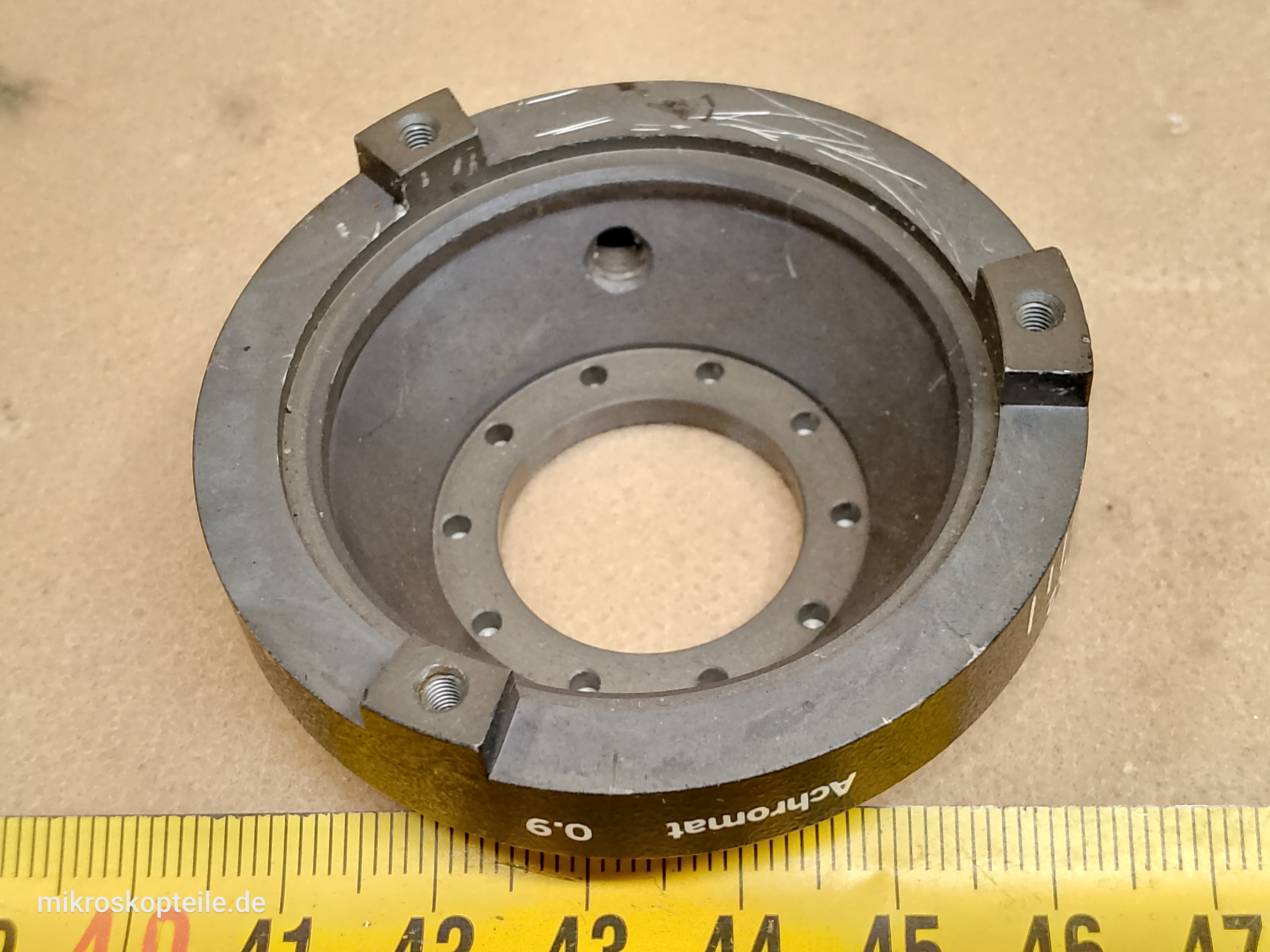 Olympus BH2-SC protective glass for microscope condenser | glass disc above the iris diaphragm, also for U-SC - view #3