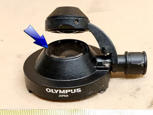 Olympus BH2-SC protective glass for microscope condenser | glass disc above the iris diaphragm, also for U-SC and U-SC3 - different 7 view