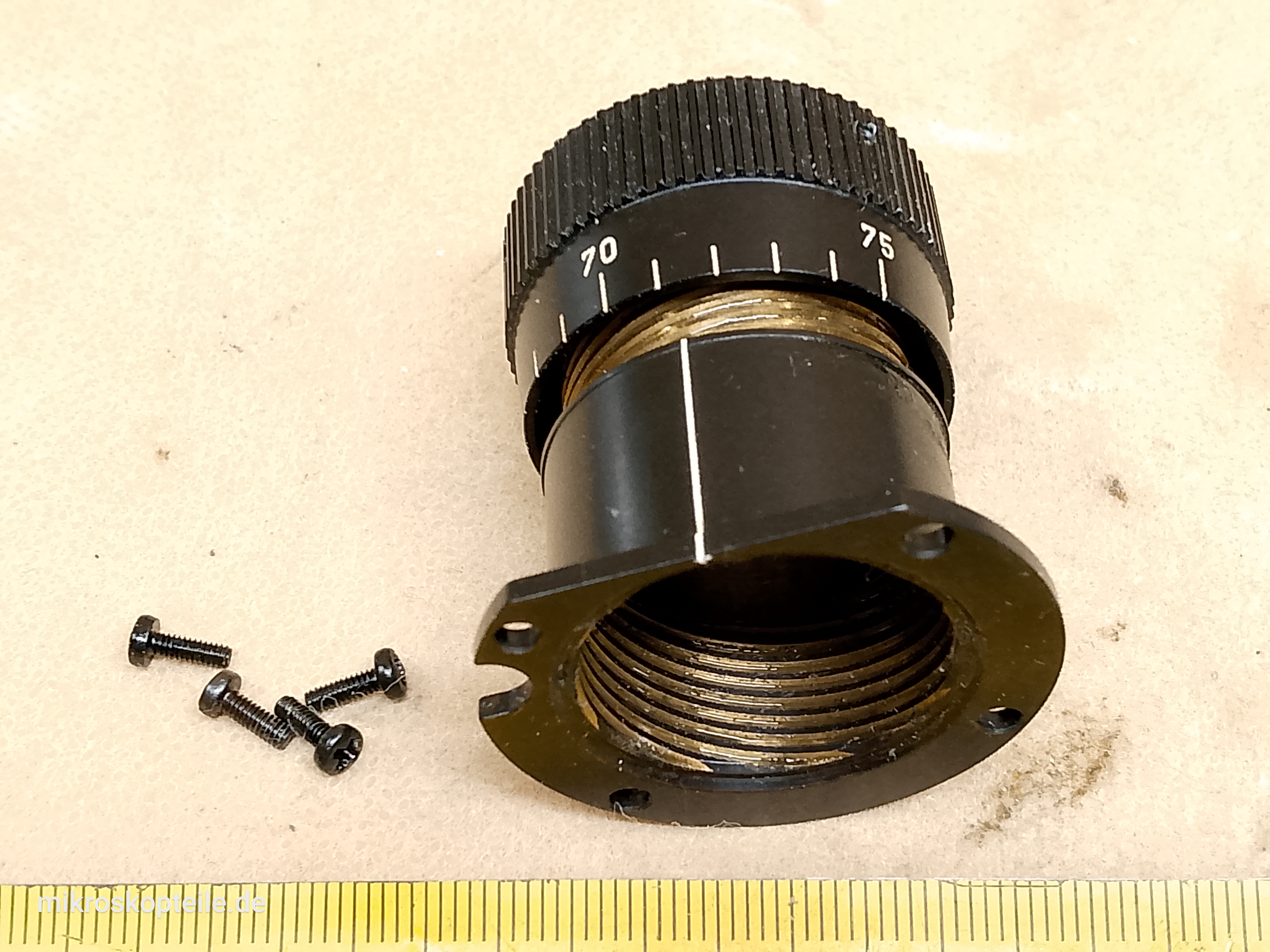 Leitz Wetzlar 512821/20 microscope eyepiece tube with diopter adjustment ring for binocular head - view #6