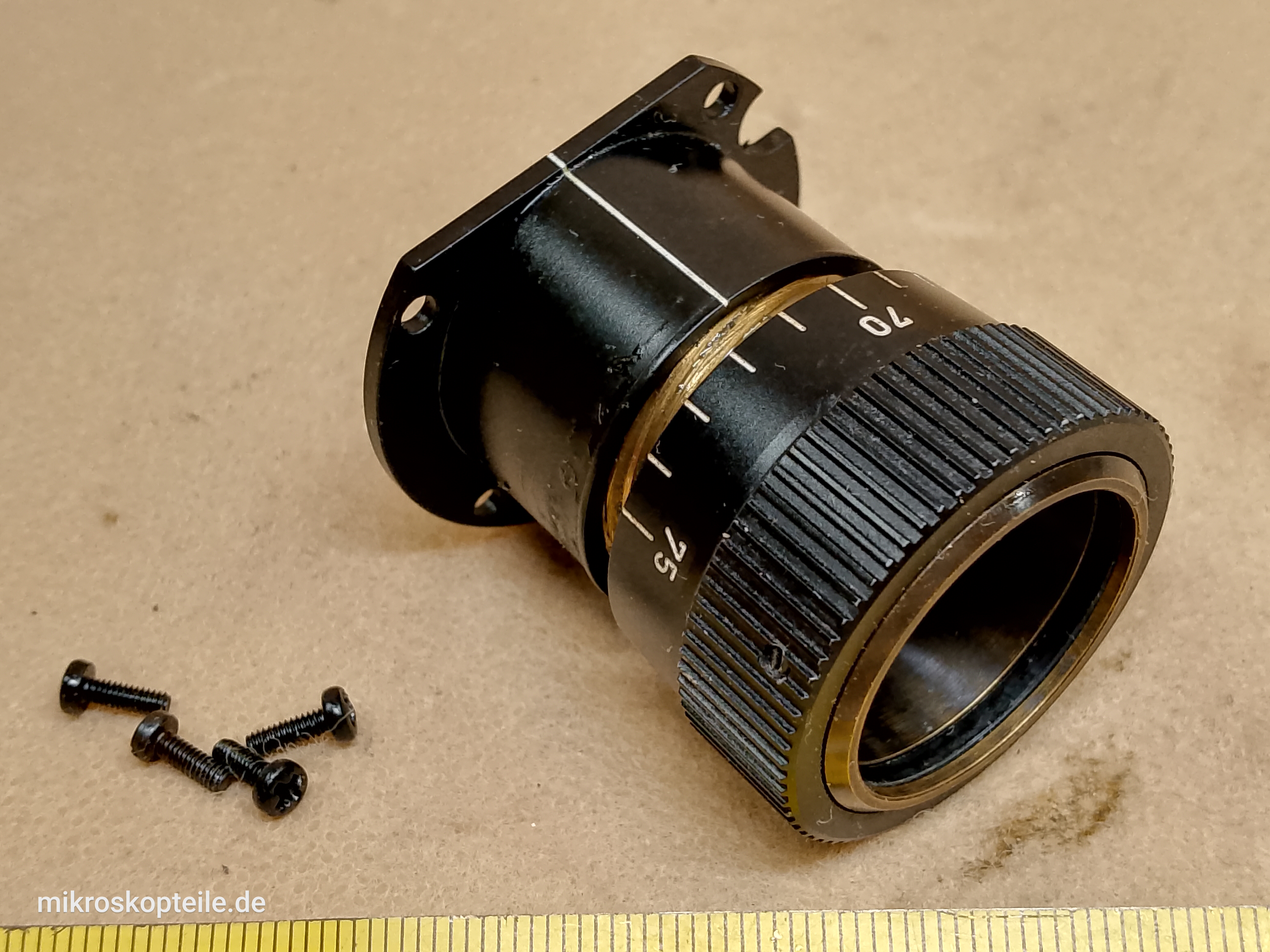 Leitz Wetzlar 512821/20 microscope eyepiece tube with diopter adjustment ring for binocular head - view #7