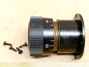 Leitz Wetzlar 512821/20 microscope eyepiece tube with diopter adjustment ring for binocular head - different 2 view