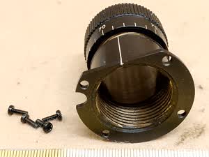 Leitz Wetzlar 512821/20 microscope eyepiece tube with diopter adjustment ring for binocular head - different 5 view
