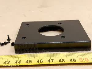 Leitz Wetzlar 512821/20 microscope right front cover plate for binocular head - different 2 view