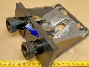 Leitz Wetzlar 512821/20 microscope right front cover plate for binocular head - different 8 view