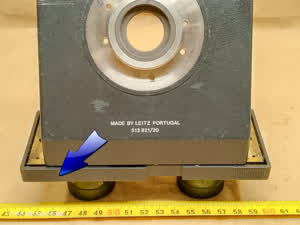 Leitz Wetzlar 512821/20 microscope right front cover plate for binocular head - different 9 view