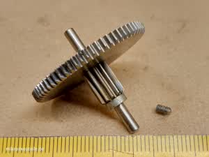 Zeiss Axiolab microscope compound gear for coarse and fine focus - different 2 view