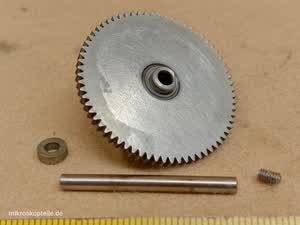Zeiss Axiolab microscope compound gear for coarse and fine focus - different 3 view