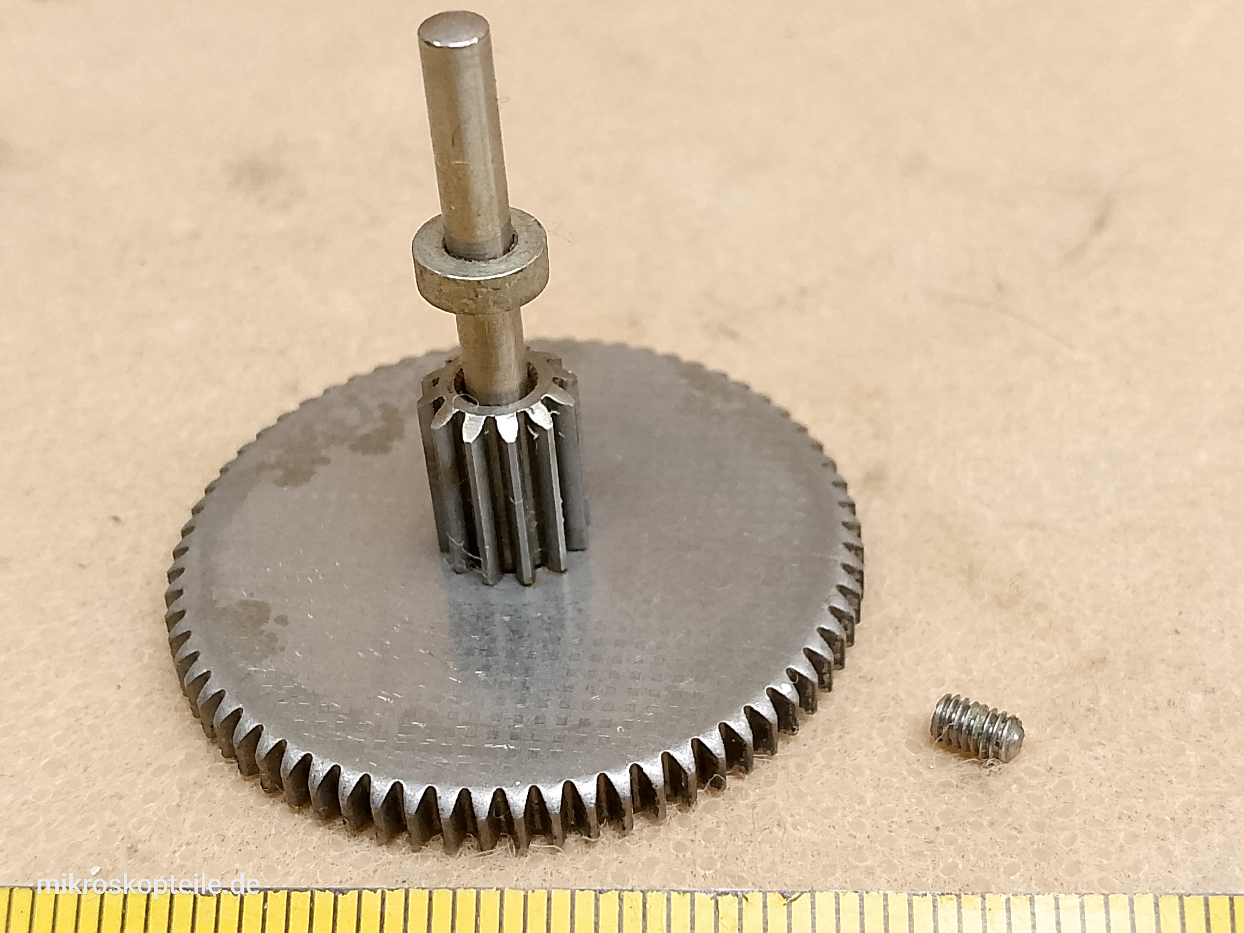 Zeiss Axiolab Mikroskop Zahnrad mit Ritzel für Feintrieb und Grobtrieb - Ansicht #4