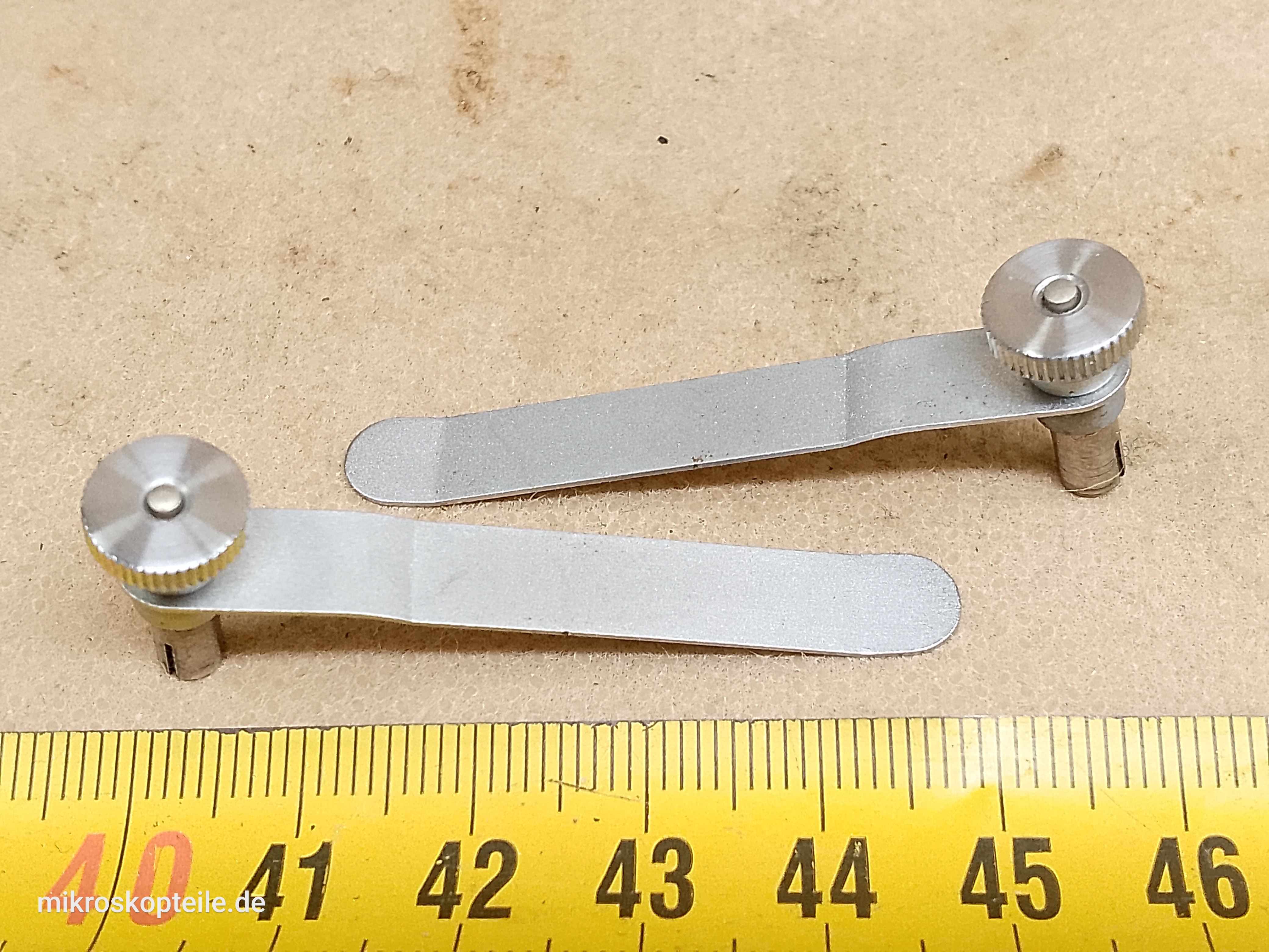LOMO Biolam / Erudit microscope stage clips | Bresser Biolam slide clips - different 5 view