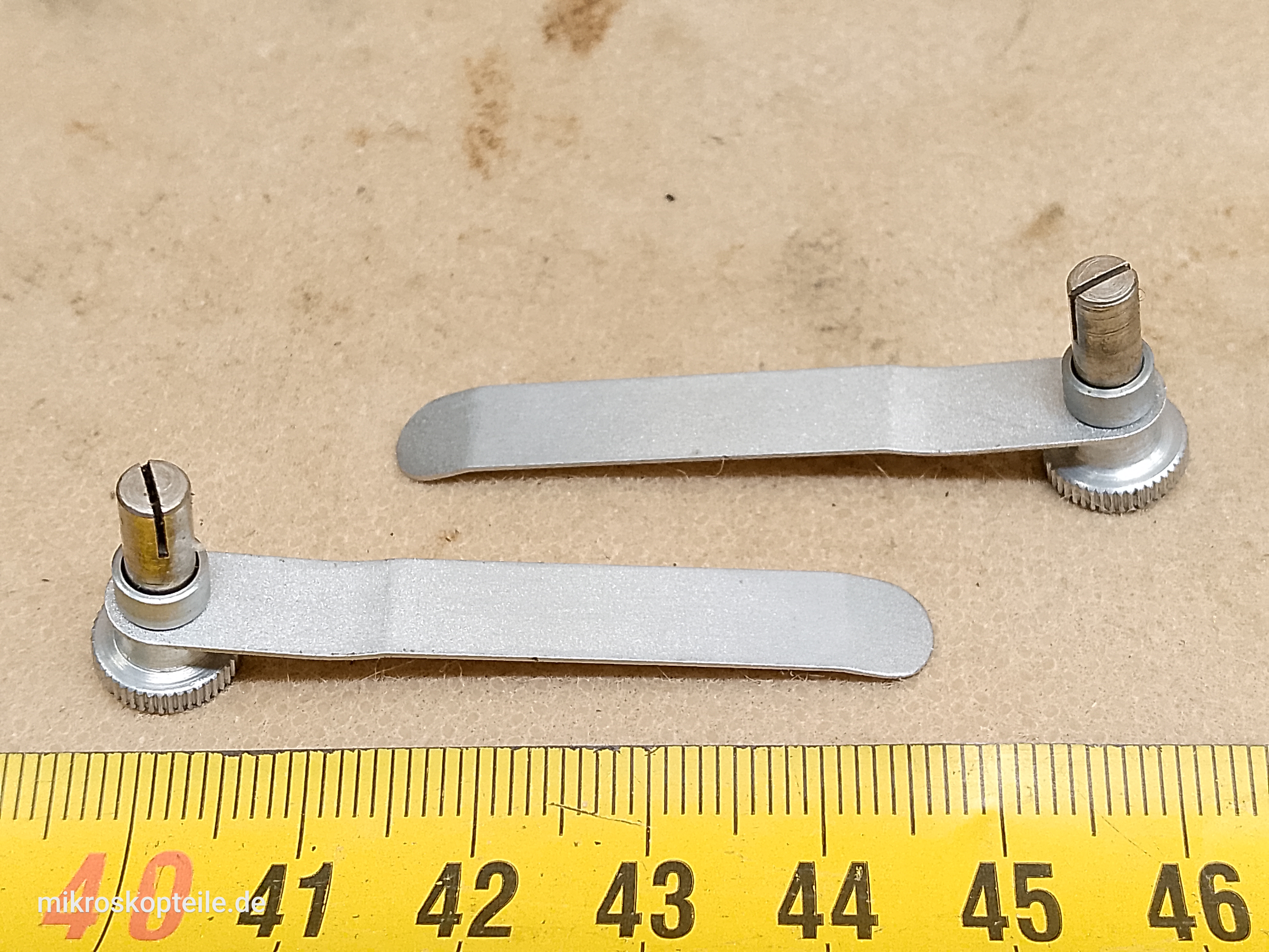 LOMO Biolam / Erudit microscope stage clips | Bresser Biolam slide clips - different 6 view