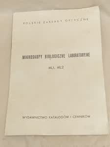 Instrukcja obsługi mikroskopu PZO ML1 - skan 1