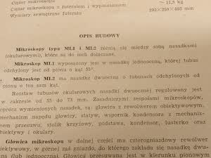 Instrukcja obsługi mikroskopu PZO ML2 - skan 5