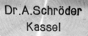 Logo producenta mikroskopów Dr. Adolf Schroeder
