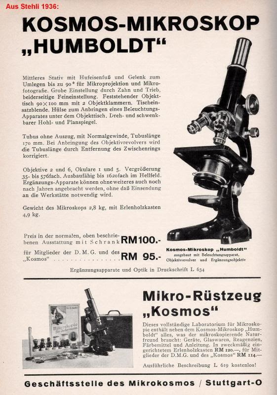 Mikroskop Kosmos Humboldt - different 2 view